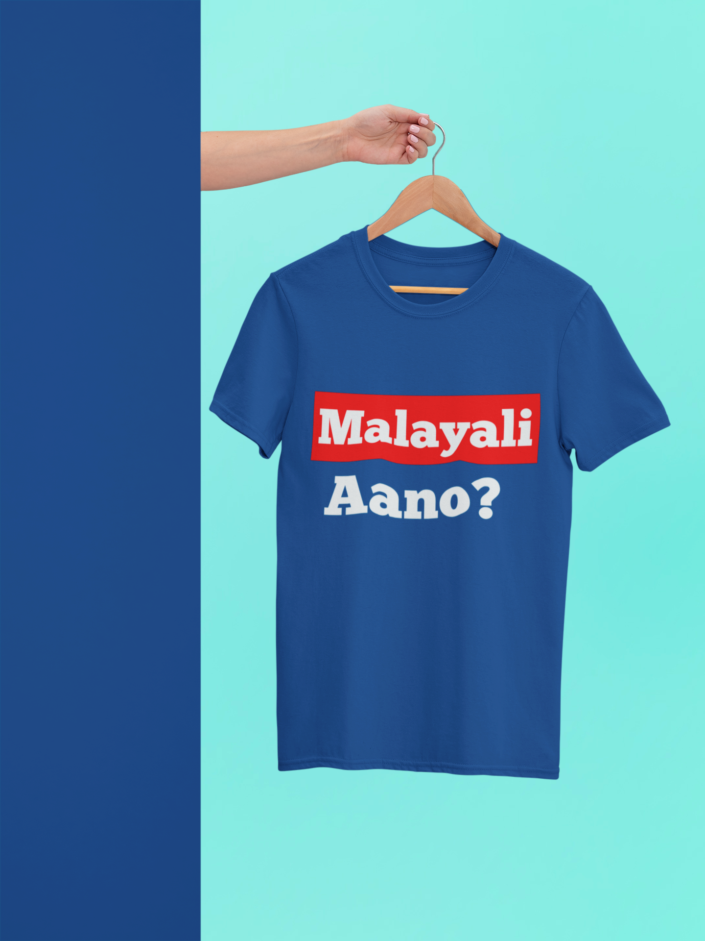 Malayali Aano? Crew Neck T-Shirt
