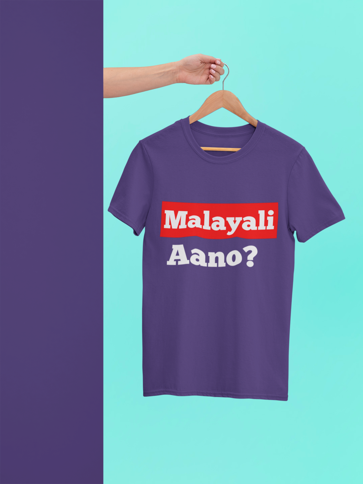 Malayali Aano? Crew Neck T-Shirt