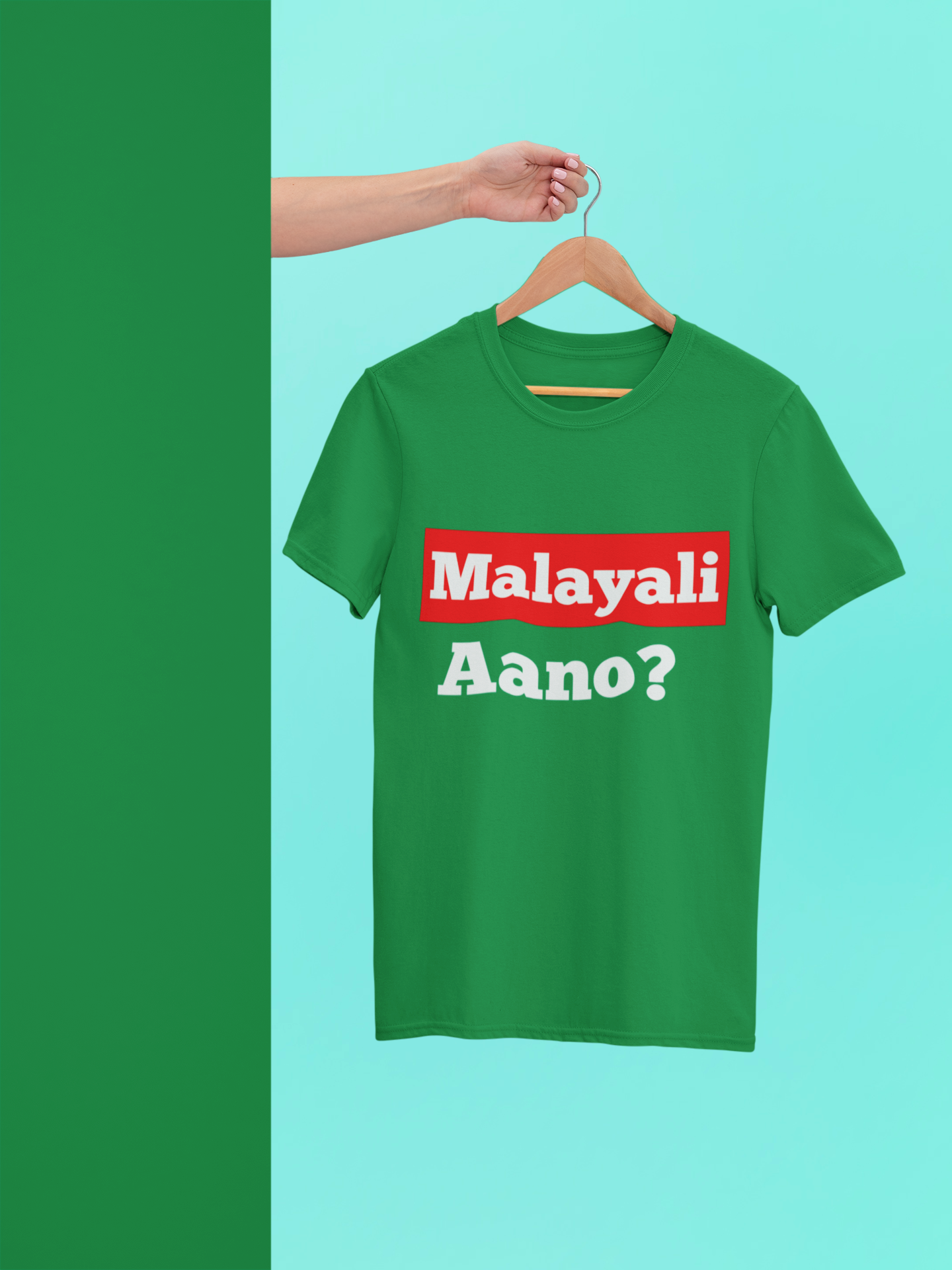 Malayali Aano? Crew Neck T-Shirt