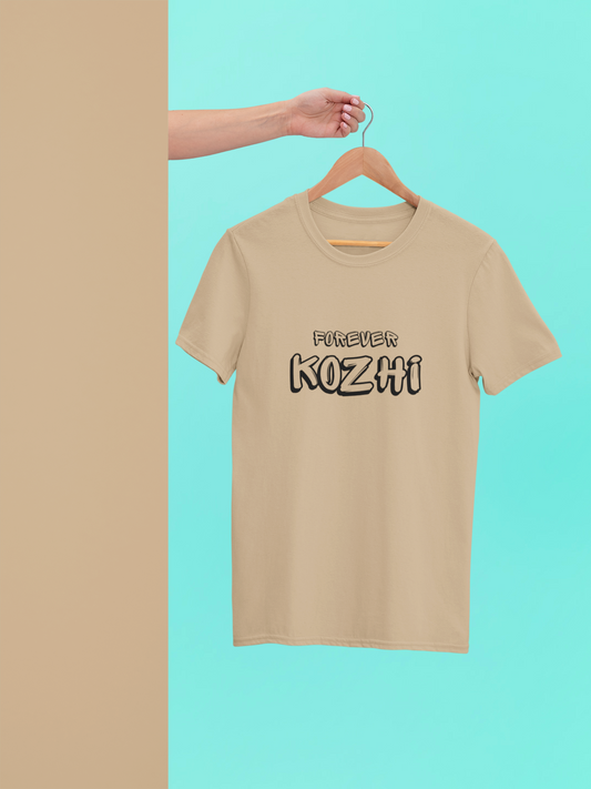 Forever Kozhi Classic Crew Neck Cotton T-Shirt