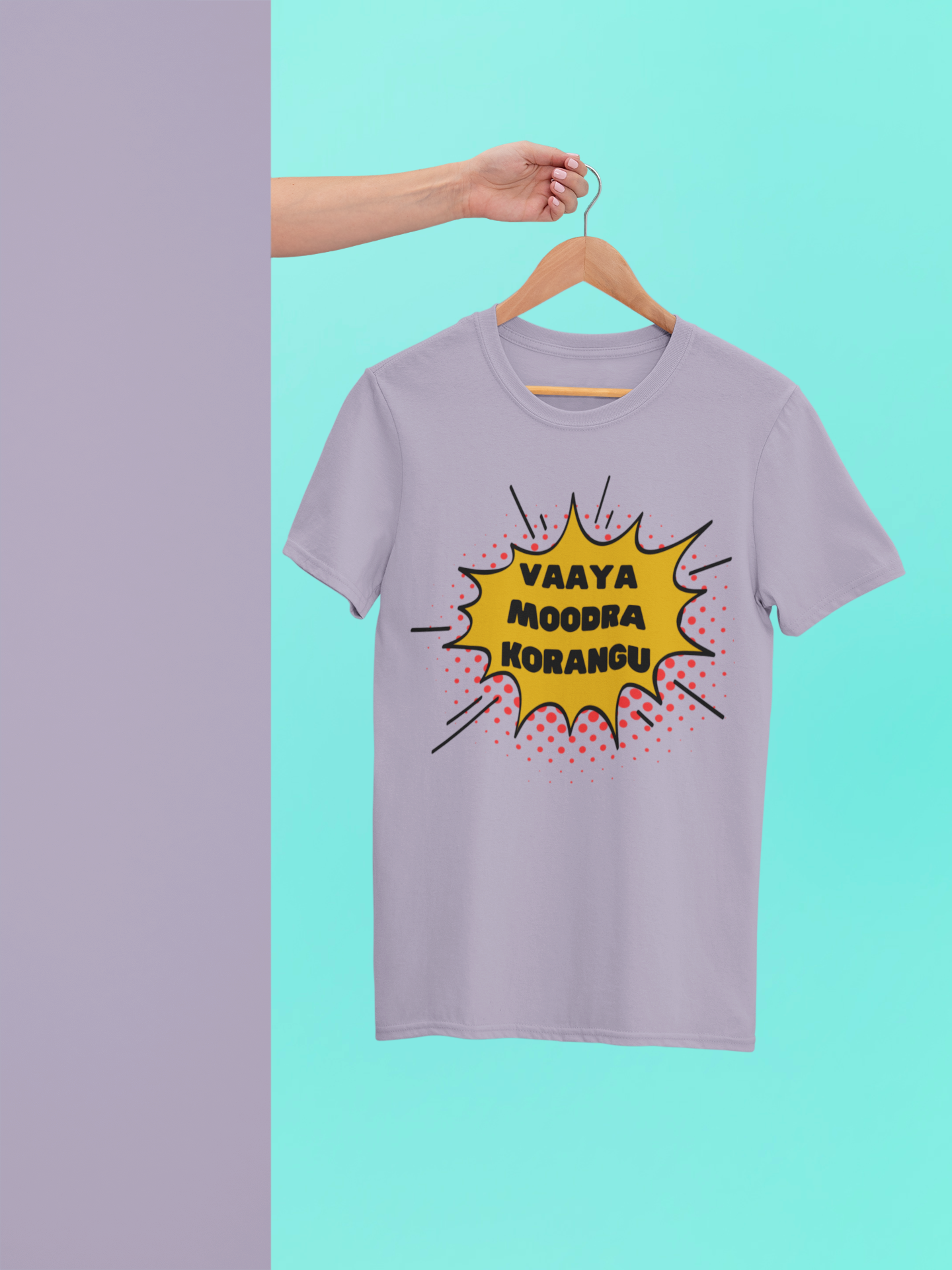 Vaaya Moodra Korangu Crew Neck T-Shirt