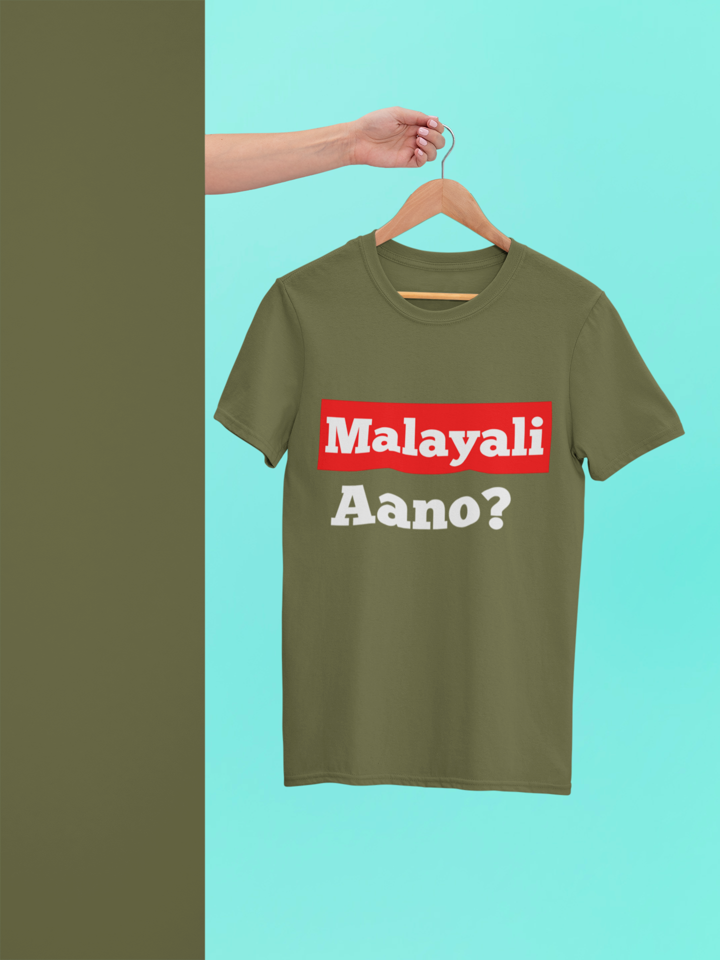 Malayali Aano? Crew Neck T-Shirt
