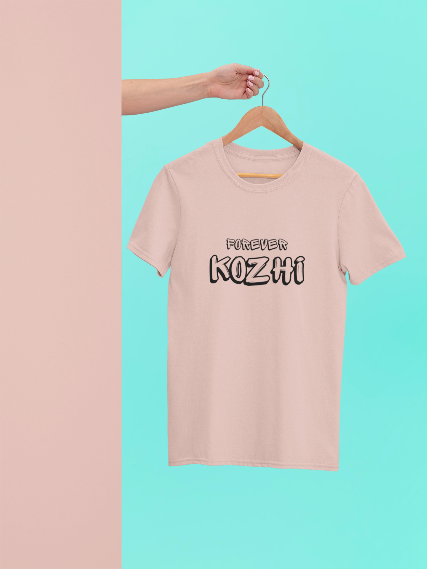 Forever Kozhi Classic Crew Neck Cotton T-Shirt