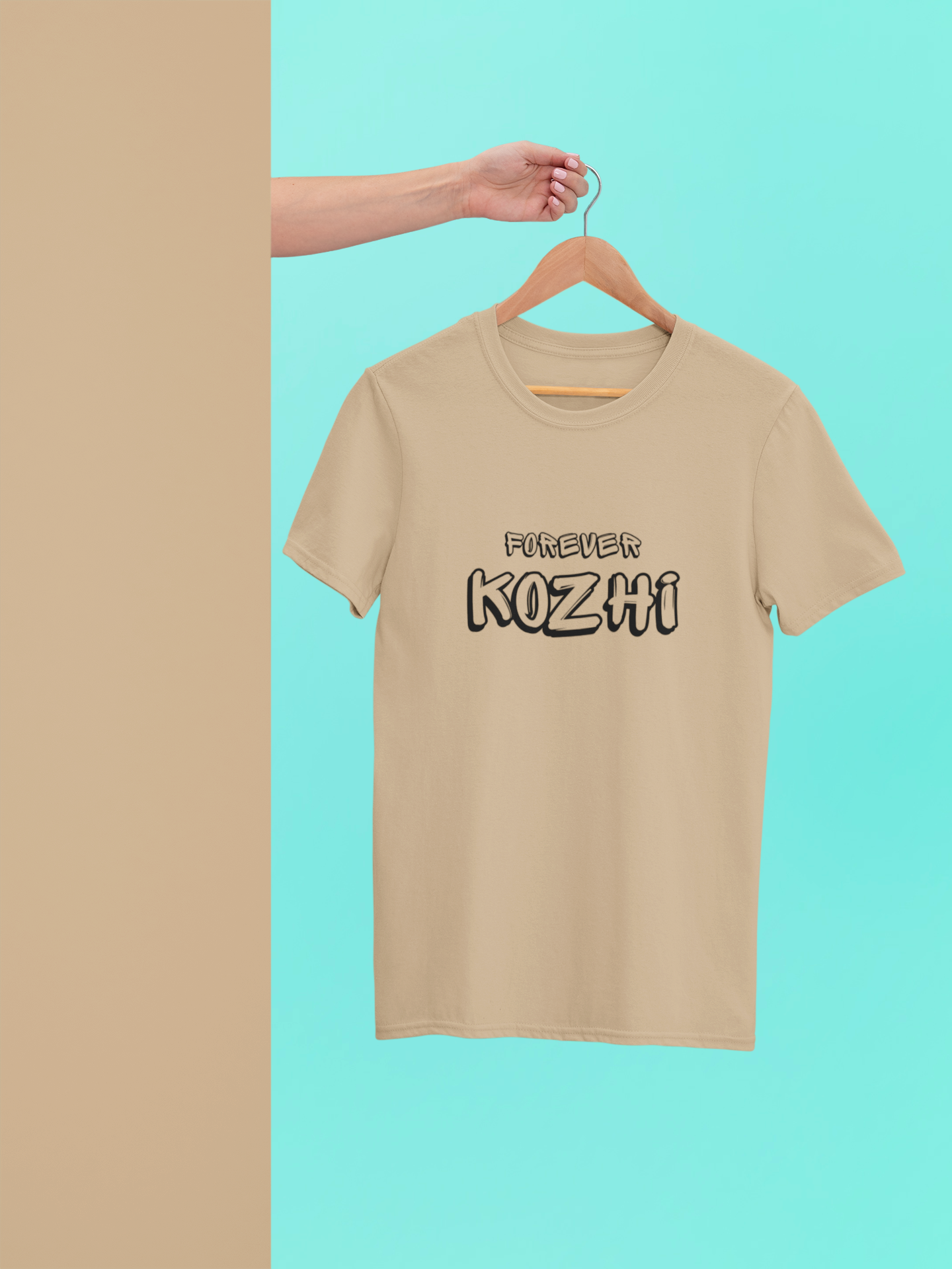 Forever Kozhi Classic Crew Neck Cotton T-Shirt